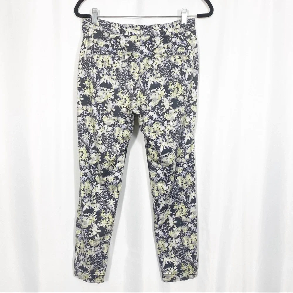 Lululemon Jet Crop Luxtreme Slim Pants: Crosscourt Petal Black Clarity Yellow